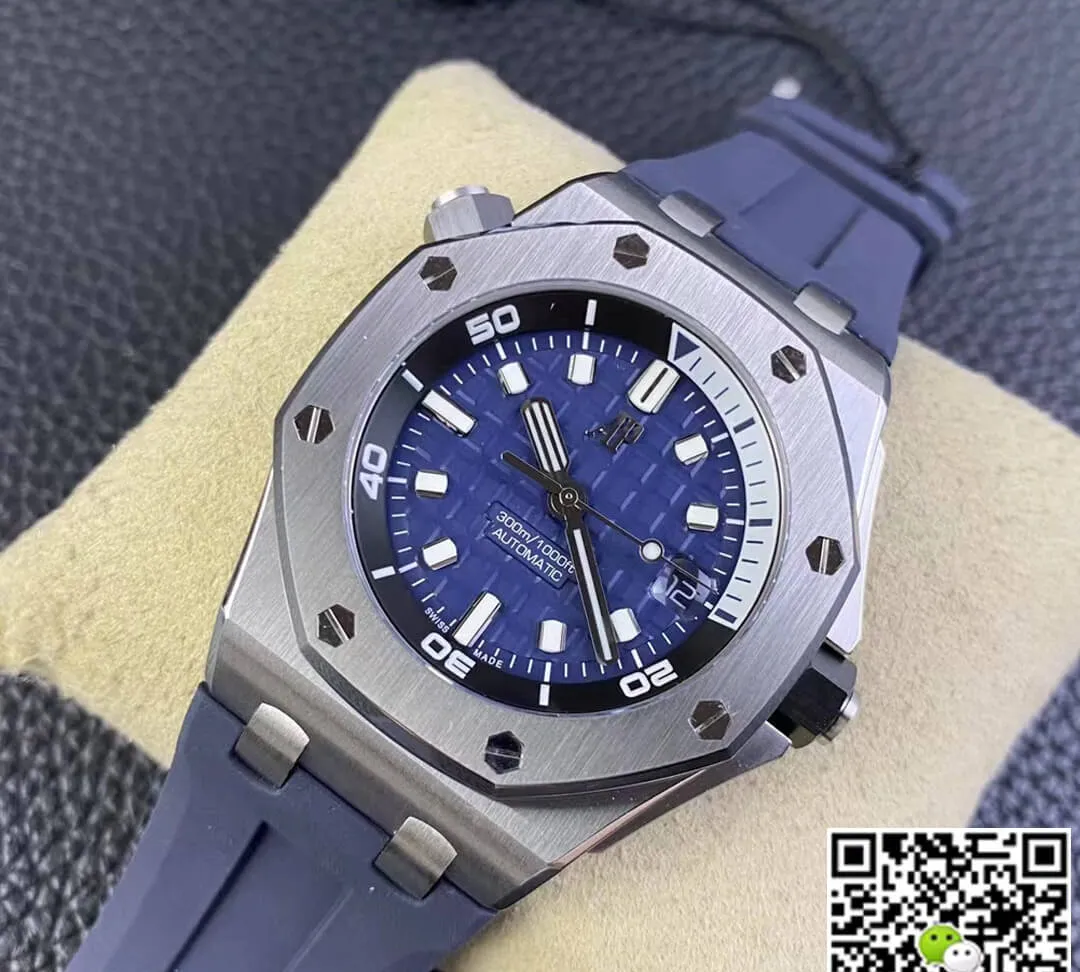 Audemars Piguet Royal Oak Offshore 15720ST.OO.A027CA.01 ZF Factory 1:1 Best Edition Replica Watch Blue Strap